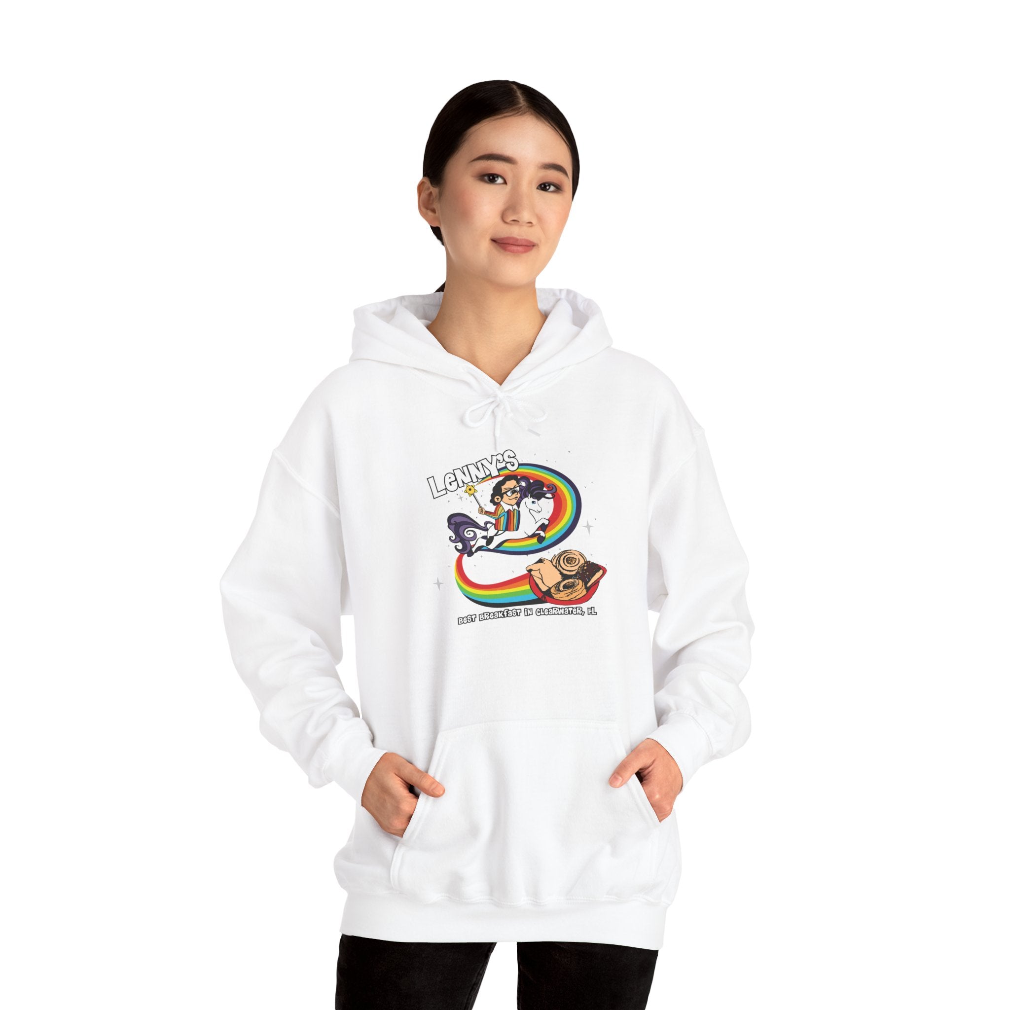 Lenny’s Rainbow Unicorn Unisex Hoodie